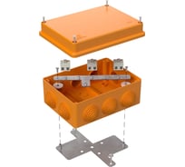 Коробка огнестойкая Промрукав для о/п 40-0310-FR2.5-6 Е15-Е60 (латунь) 150x110x70 1шт. 40-0310-FR2.5-6-Е60