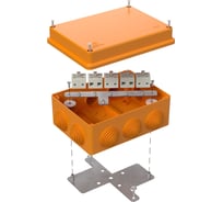 Коробка огнестойкая Промрукав для о/п 40-0310-FR2.5-10 Е15-Е60 (латунь) 150x110x70 1шт. 40-0310-FR2.5-10-Е60
