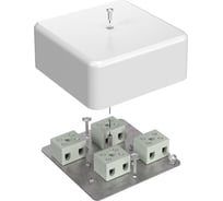 Коробка огнестойкая Промрукав для кабель-канала 40-0470-FR6.0-8 Е15-Е60 (латунь) 103x103x45 1шт. 40-0470-FR6.0-8-Е60
