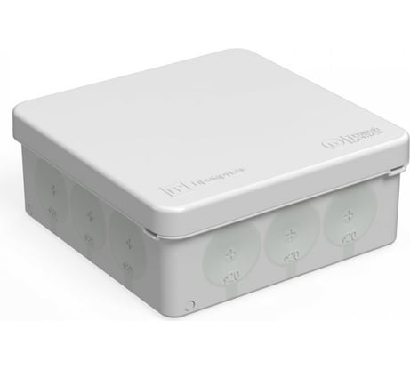 Коробка распределительная Промрукав для прямого монтажа двухкомпонентная безгалогенная (HF) 100x100x40 8шт. 60-0303м