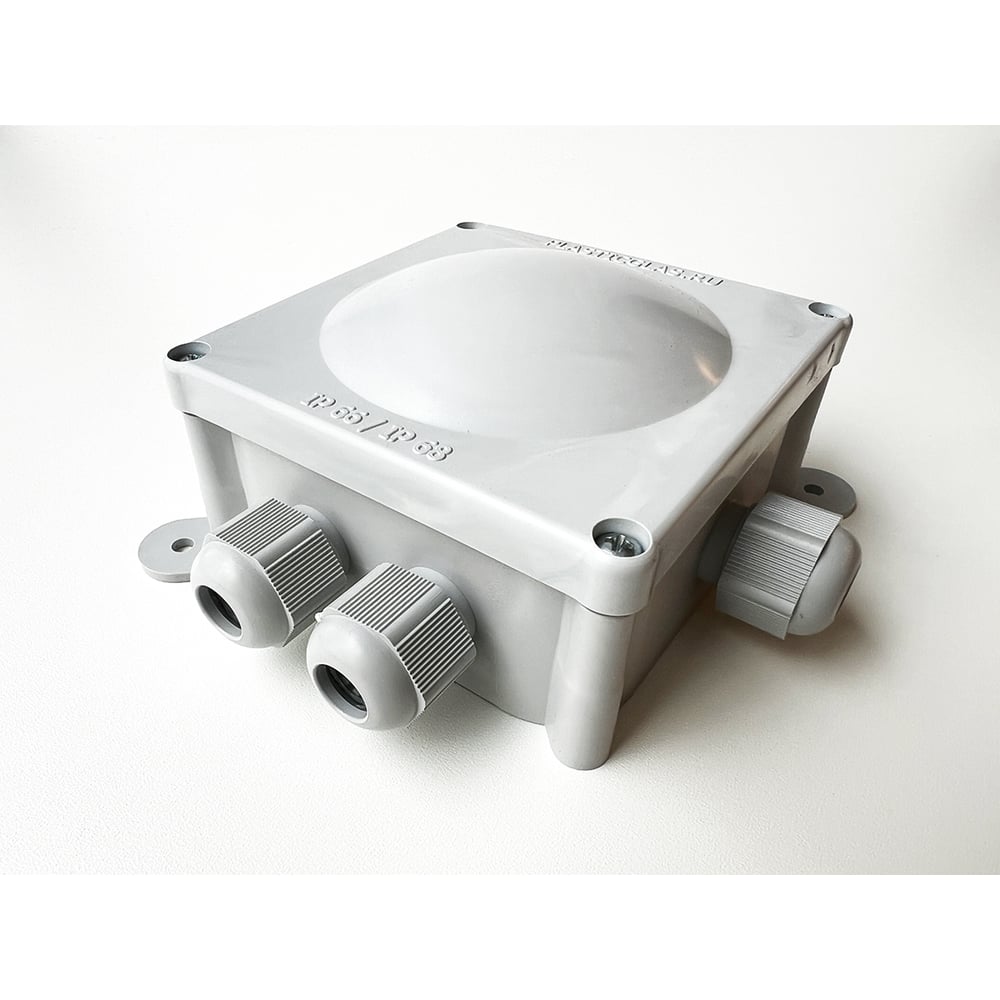 Монтажная коробка Plasticglas IP66/IP68 с гермовводами 3хPG9 КМ767635 ...