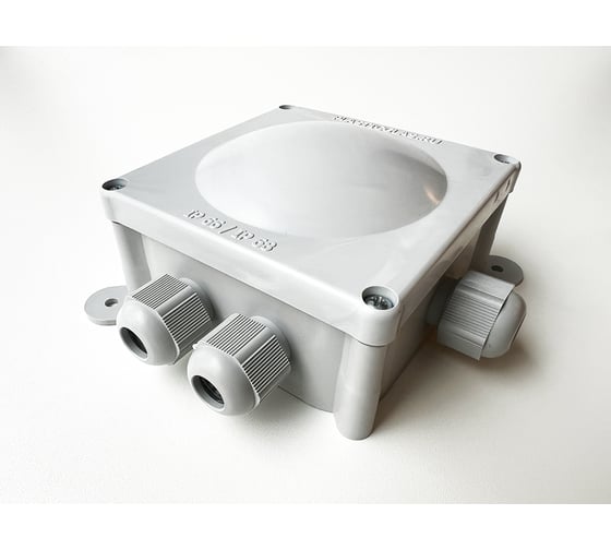 Монтажная коробка Plasticglas IP66/IP68 с гермовводами 3хPG9 КМ767635-00-03-08-00