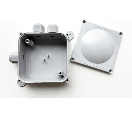 Монтажная коробка Plasticglas IP66/IP68 с гермовводами 3хPG9 КМ767635-00-03-08-00