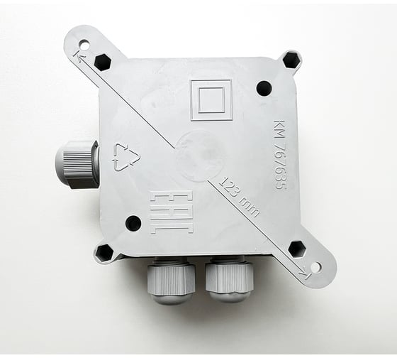 Монтажная коробка Plasticglas IP66/IP68 с гермовводами 3хPG9 КМ767635-00-03-08-00