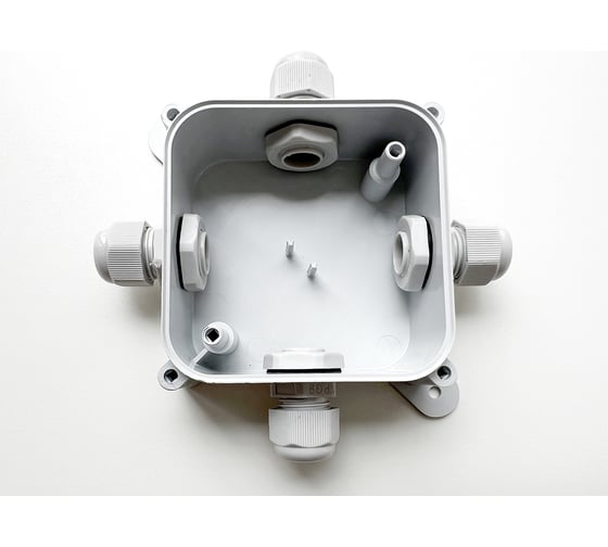 Монтажная коробка Plasticglas IP66/IP68 с гермовводами 4хPG9 КМ767635-03-03-03-03