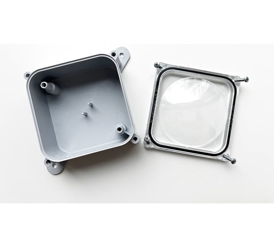 Монтажная коробка Plasticglas IP66/IP68 с прозрачной крышкой КМ767635-ABC/PCclear-0-0-0-0