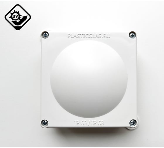 Монтажная коробка Plasticglas IP66/IP68 УФ-стойкая КМ767635-UV-0-0-0-0