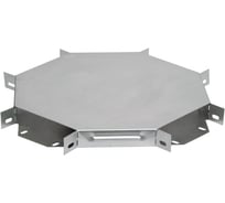 Ответвитель IEK Х-образный, 200x80 мм, с крышкой, ИЭК, CLP1X-080-200