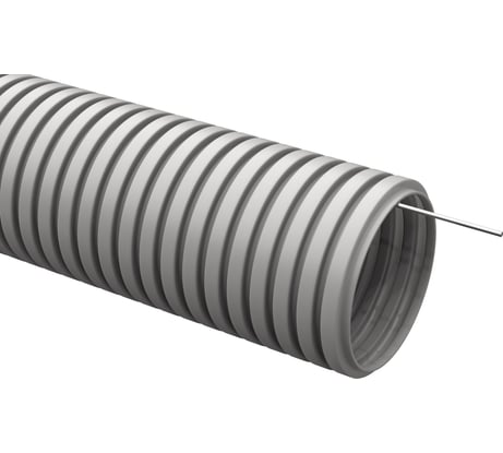 Гофрированная труба IEK ПВХ, d 20, с зондом, 25 м, ИЭК CTG20-20-K41-025I
