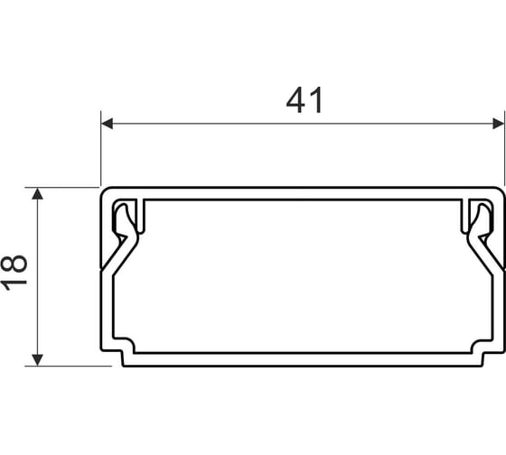 Кабельный канал KOPOS серии CLASSIC LHD 40x20 (FD) (Цвет черный) LHD 40X20_FD