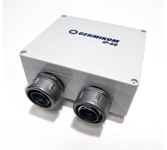 Монтажная коробка с гермовводами GERMIKOM под металлорукав 25мм Germikom IP66 PRO Metal
