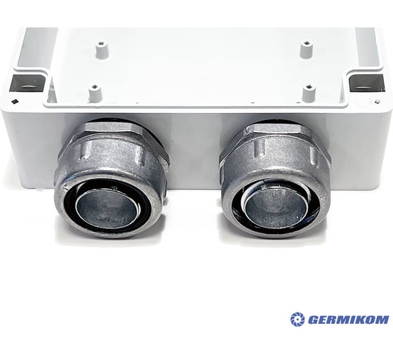 Монтажная коробка с гермовводами GERMIKOM под металлорукав 25мм Germikom IP66 PRO Metal