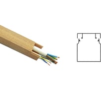 Кабель-канал NEXEL ПВХ 3D 12x12 Орех светлый 10.01.004.001