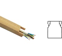 Кабель-канал NEXEL ПВХ 3D 25х25 Орех светлый 10.01.004.006