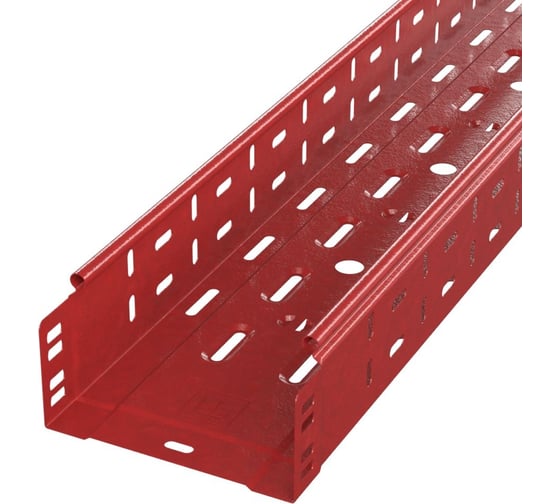 Лоток перфорированный Промрукав Стандарт 300x100x3000 (0,8 мм ) RAL 3000 1м. PR16.1907 1