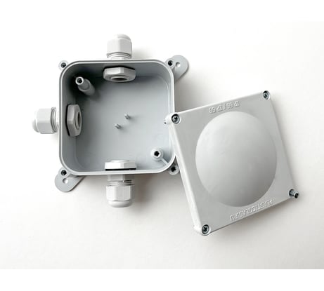 Монтажная коробка Plasticglas IP66/IP68 с гермовводами PG9x3 КМ767635-00-03-03-03