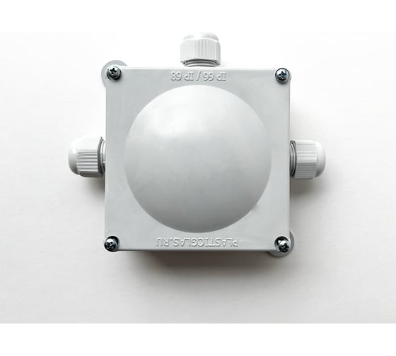 Монтажная коробка Plasticglas IP66/IP68 с гермовводами PG9x3 КМ767635-00-03-03-03