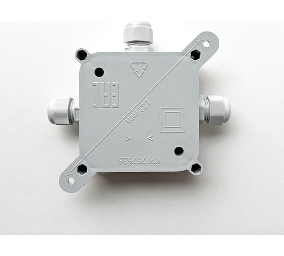 Монтажная коробка Plasticglas IP66/IP68 с гермовводами PG9x3 КМ767635-00-03-03-03
