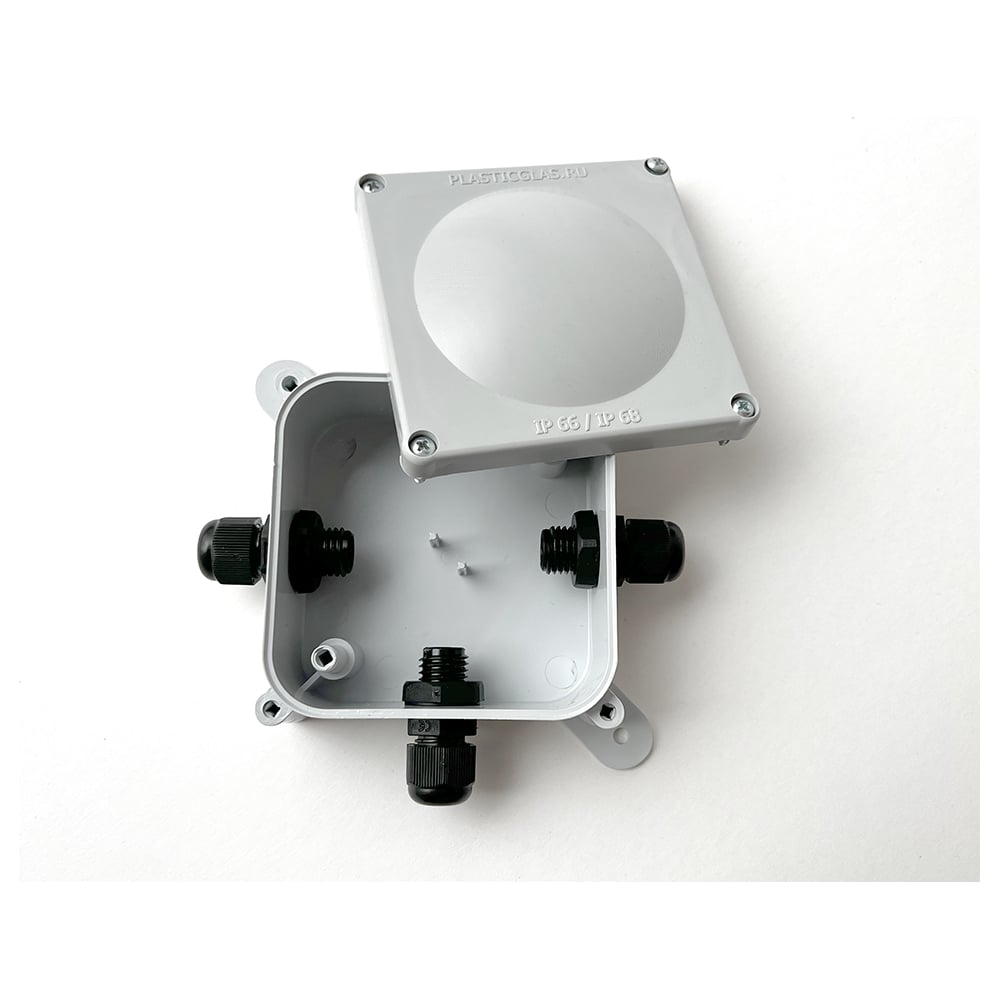 Монтажная коробка Plasticglas IP66/IP68 с гермовводами PG7x3 КМ767635 ...