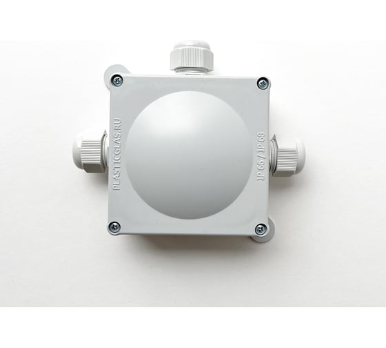 Монтажная коробка Plasticglas IP66/IP68 с гермовводами PG11x3 КМ767635-00-02-02-02