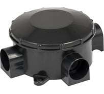 Распаечная коробка EKF КМР-040-040б, трехрожковая, черная,  PROxima, SQ plc-kmr-040-040b