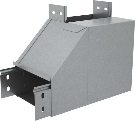 Угол вертикальный внутренний Система КМ L 100x500 мм с разворотом трассы на 90 гр. "ПЛЮС" HD85 PL17659 NLPDplus90-100-500-L HD85 1