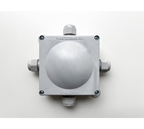 Монтажная коробка Plasticglas IP66/IP68 с гермовводами PG11x4 КМ767635-02-02-02-02