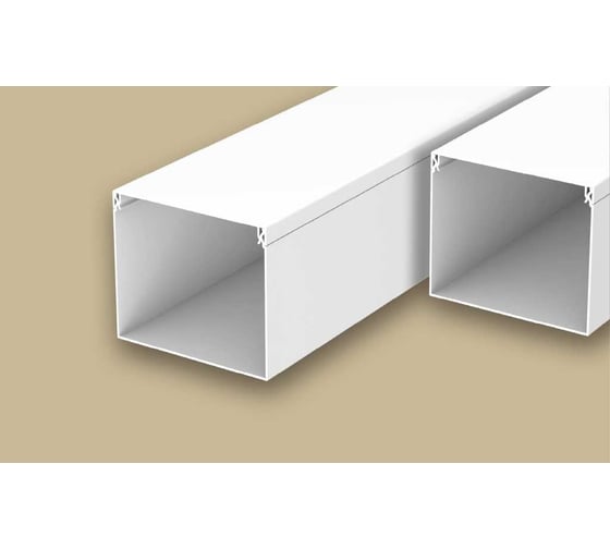 Короб кабельный Ideal 60x60мм 2,0м "Идеал", 001 Белый КК60х60 001 БЕЛ