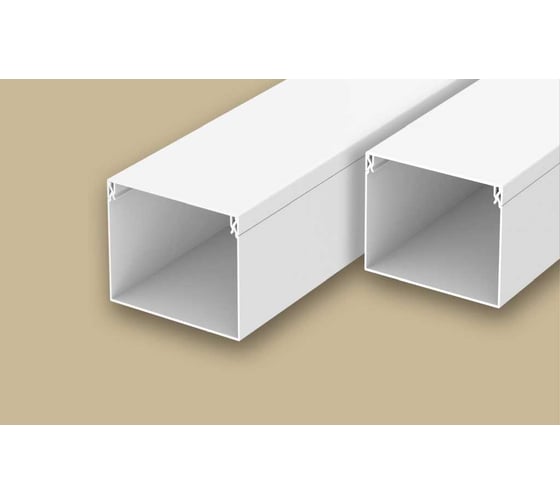 Короб кабельный Ideal 60x40мм 2,0м "Идеал", 001 Белый КК60х40 001 БЕЛ