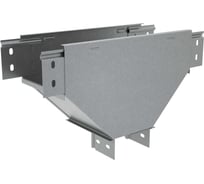 Т-ответвитель переходник Система КМ 50x400-100 мм верт. c разворотом трассы на 90 гр. "ПЛЮС" (нижняя часть меньше исходной) HD85 PL18278 TDPSplus90-50-400-100 HD85