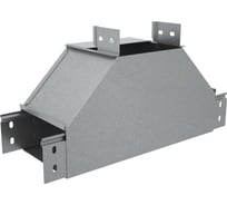 Т-отвод вертикальный Система КМ 50x100 мм вверх c разворотом трассы на 90 гр. "ПЛЮС" HD85 PL18212 TDNplus90-50-100 HD85