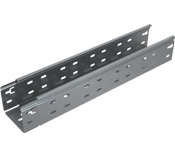 Лоток перфорированный Система КМ 80x150x0,8 L2500 мм "Быстрый монтаж ПЛЮС" HD85 PL17535 LPplus80-150-0.8-2500 HD85 1