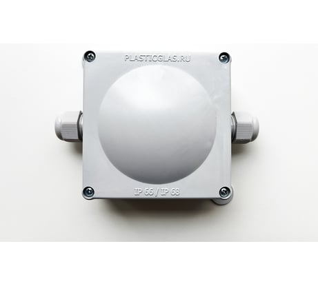Монтажная коробка Plasticglas IP66/IP68 с гермовводами PG11x2 КМ767635-00-02-00-02