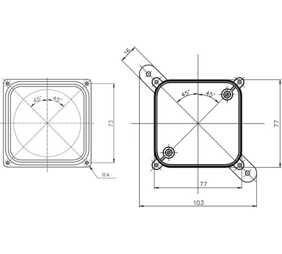 Монтажная коробка Plasticglas IP66/IP68 с гермовводами PG11x2 КМ767635-00-02-00-02