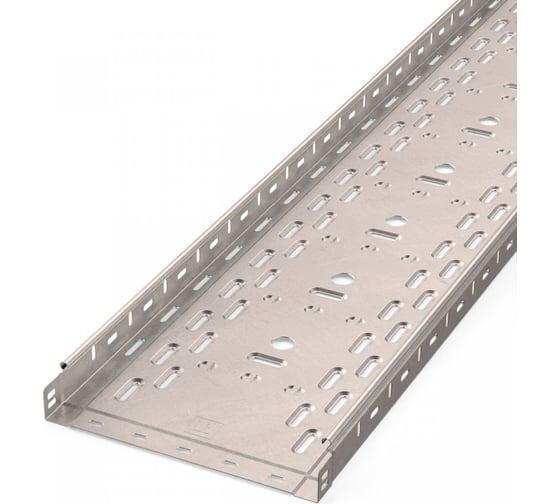 Лоток перфорированный Промрукав Стандарт INOX (AISI 409) 300x50x3000 (0,8 мм) PR16.2420 1