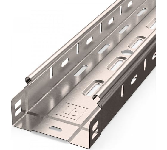Лоток перфорированный Промрукав Стандарт INOX (AISI 409) 100x50x3000 (0,7 мм) PR16.2411 1