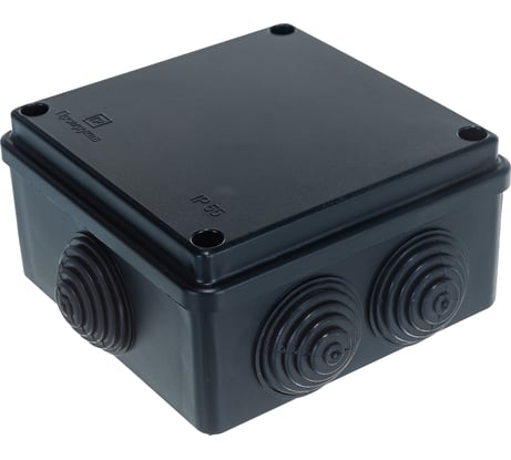 Распределительная коробка Промрукав для о/п безгалогенная HF черная 100х100х50 1 шт 40-0300-9005