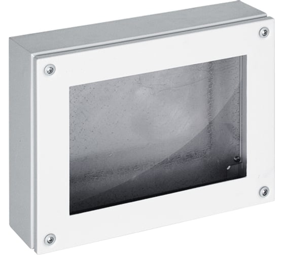 Коробка распределительная с обзорной крышкой 200x200x120, IP66, RAL7035 Провенто MBV 20.20.12
