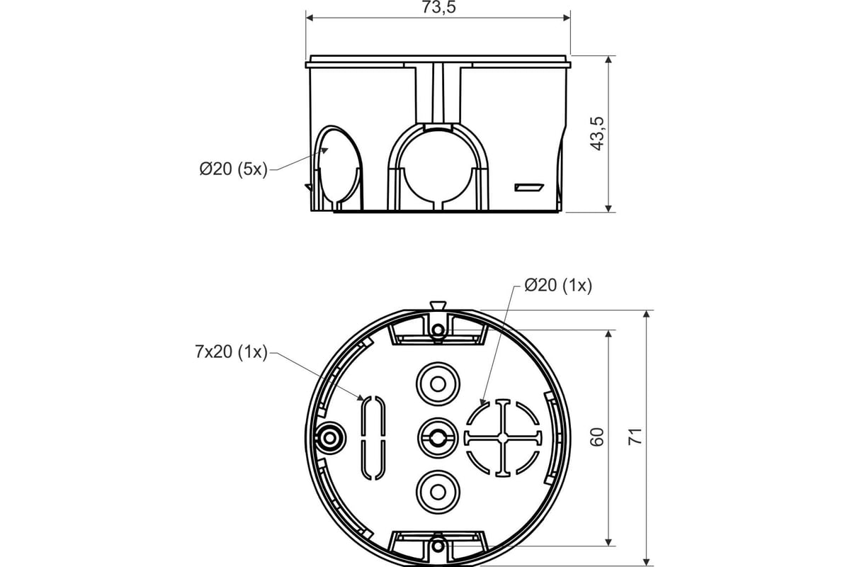 Подрозетник чертеж dwg