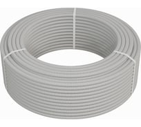 Гофрированная труба Экопласт HFFR легкая, с зондом, т/г, диаметр 16мм, серый 20116HFR