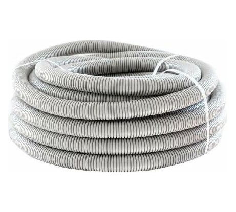 Гофрированная труба Экопласт ПНД легкая, с зондом, диаметр 32 мм, цвет серый 20132HF-GR