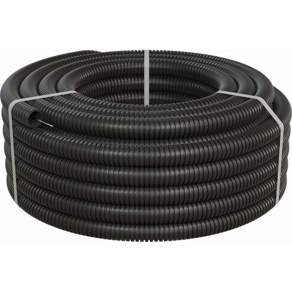 Гофрированная труба Экопласт ПНД, тяжелая, с зондом, диаметр 40 мм ...