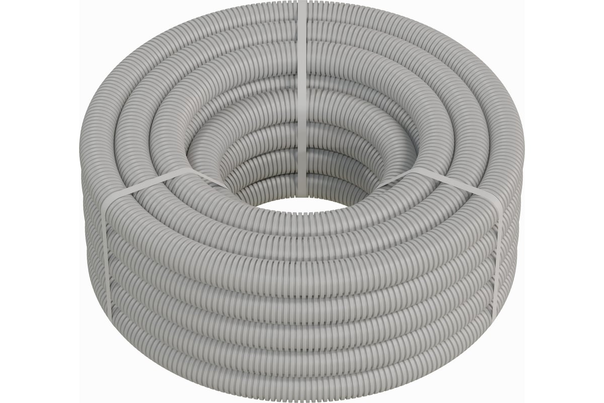 Гофрированная труба Экопласт ПВХ, тяжелая, с зондом, диаметр 40 мм ...