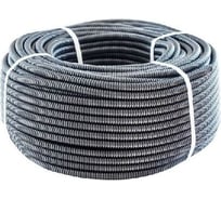 Гофрированная труба Экопласт ПНД-UF, легкая, с зондом, атмосферостойкая, диаметр 16 мм серый 20116UF-GR