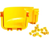 Горизонтальный поворот LANMASTER 90 оптического лотка 360 мм, монтаж без соединителей, желтый LAN-OT360-HC90/NC