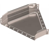 Угол горизонтальный 45 градусов Промрукав Стандарт INOX (AISI 409) 400x80 1шт. PR16.3477