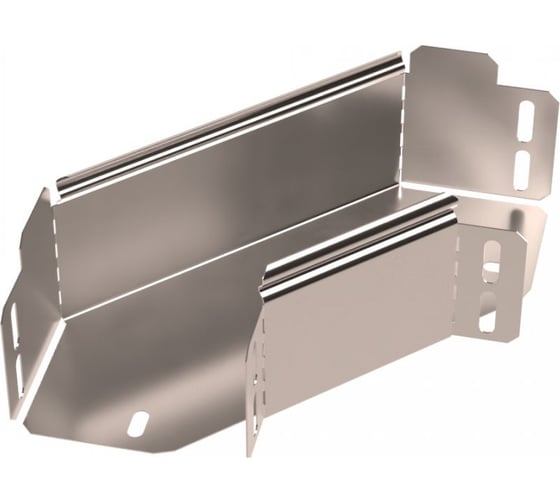 Угол горизонтальный Промрукав 90 градусов, Стандарт, INOX (AISI 409), 100x80, 1шт. PR16.3555 1