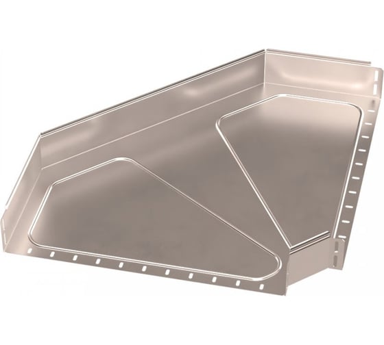 Угол горизонтальный Промрукав 90 градусов, Стандарт, INOX (AISI 409), 600x100, 1шт. PR16.3574 1