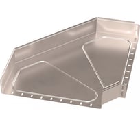 Угол горизонтальный Промрукав 90 градусов, Стандарт, INOX (AISI 409), 500x100, 1шт. PR16.3571