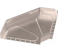 Угол горизонтальный Промрукав 90 градусов, Стандарт, INOX (AISI 409), 400x80, 1шт. PR16.3567